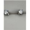 Image 2 : 1.0 Carat Solitaire Stud Earrings