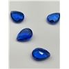Image 4 : LOT of 10 Pear-Shaped Blue Gemstones - approx 2.75 carats TW