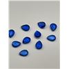 Image 6 : LOT of 10 Pear-Shaped Blue Gemstones - approx 2.75 carats TW