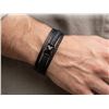Image 1 : SERASAR Black Leather Bracelet in Box