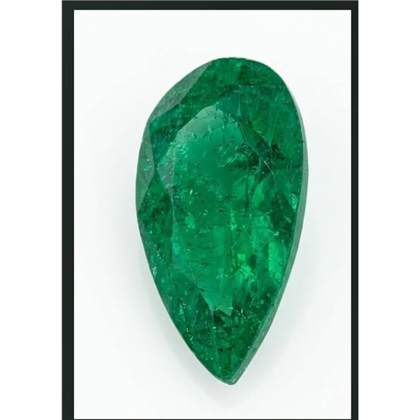 7.07 ct Certified Zambian Emerald gemstone ($10,605 Appraisal)