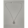 Image 2 : Silver Heart Keyhole Pendant Necklace