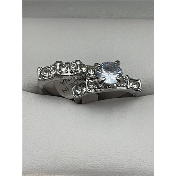 Ladies 1.2 Carat Brilliant Cut Solitaire Engagement Ring Set
