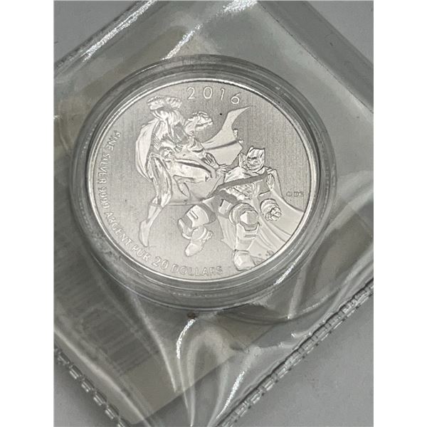 2016 $20 Silver Coin .999 Batman v Superman