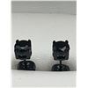 Image 1 : 1.0 Carat Black Solitaire stud earrings Set