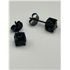 Image 2 : 1.0 Carat Black Solitaire stud earrings Set