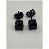 Image 4 : 1.0 Carat Black Solitaire stud earrings Set