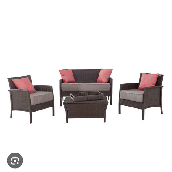 Round Lake Beach 5-Piece Conversation Set