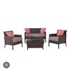 Image 1 : Round Lake Beach 5-Piece Conversation Set