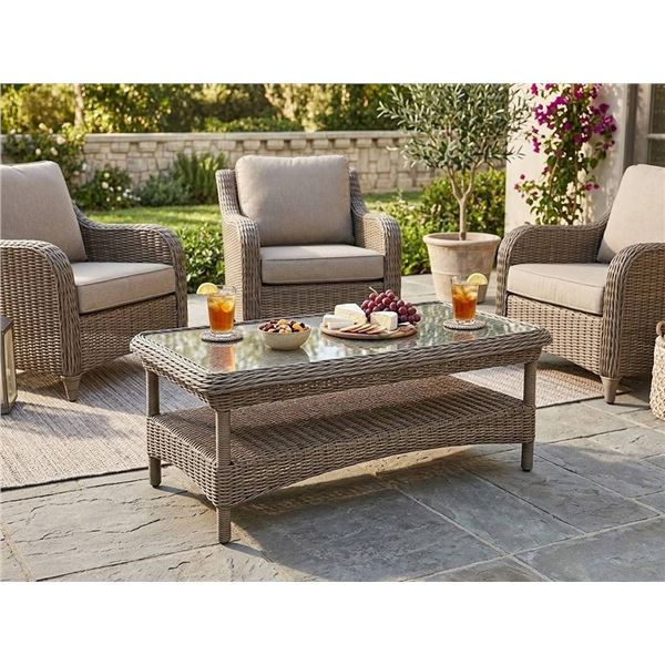 Patio21 Houston Coffee Table APROX: 4'X2'X2' ***TABLE ONLY***
