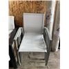 Image 2 : 4 Gray Mesh Patio Chairs - CHAIRS ONLY