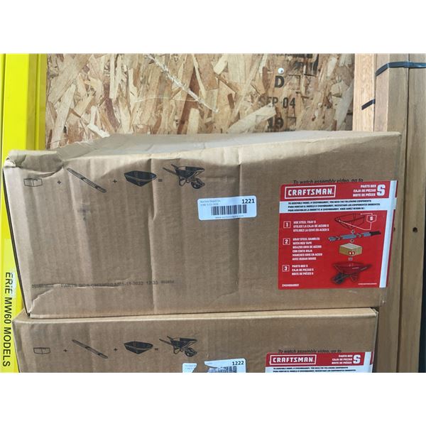 Craftsman Wheelbarrow Parts box with set of handles