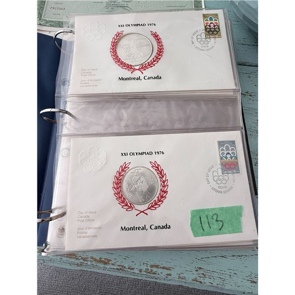 1976 MONTREAL OLYMPIC  GAMES STERLING SILVER .925 COIN SET ( 28 COINS )