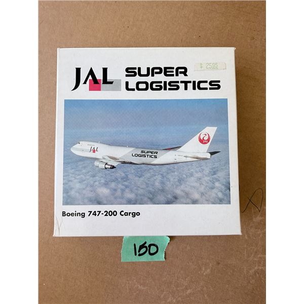 JAL SUPER LOGISTICS BOEING 747-200 CARGO MODEL AIRPLANE DIECAST