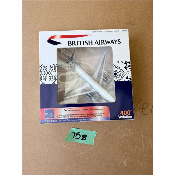 BRITISH AIRWAYS 1:400 SCALE BOEING 767-300 DIE-CAST MODEL AIRPLANE DIECAST