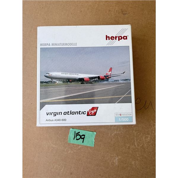 HERPA VIRGIN ATLANTIC AIRBUS A340-600 1/500 MODEL DIECAST