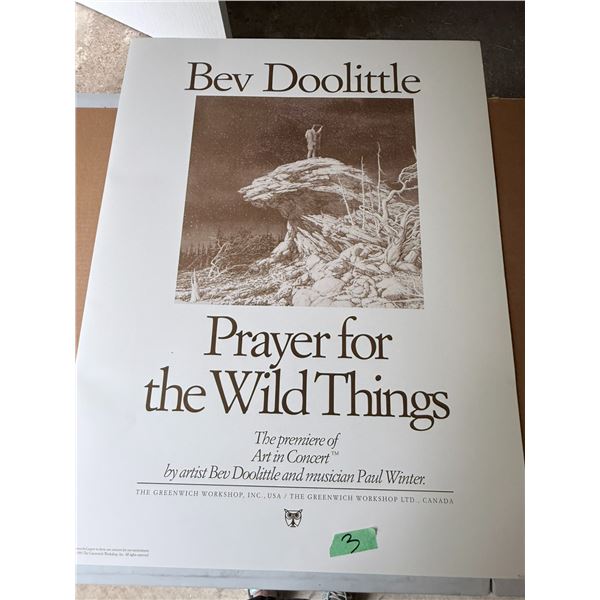 BEV DOOLITTLE "PRAYER FOR THE WILD: THINGS" PRINT
