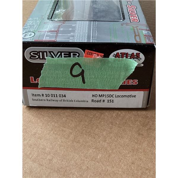 ATLAS MASTER SERIES SILVER HO MP15DC LOCOMOTIVE SRY 151