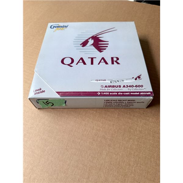 GEMINI JETS QATAR AIRBUS A340-600 1:400 DIE-CAST MODEL AIRCRAFT DIECAST