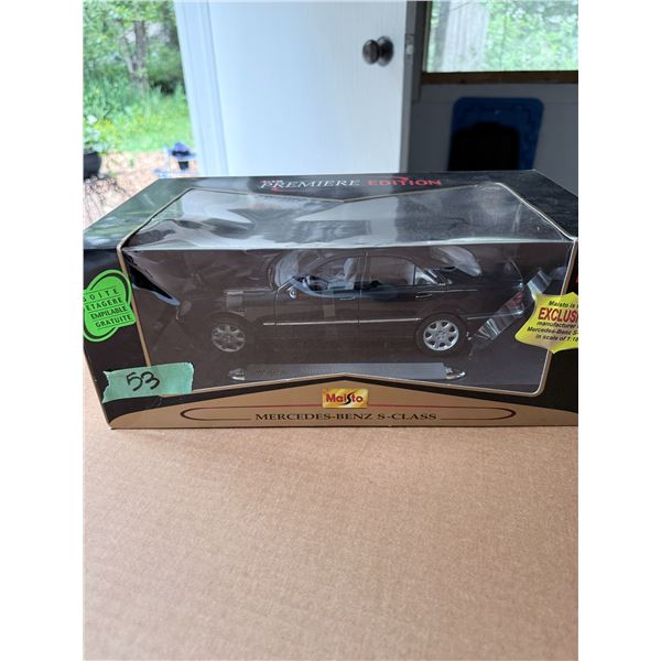 MAISTO 1:18 MERCEDES-BENZ S-CLASS (1998) DIECAST CAR IN BOX DIECAST