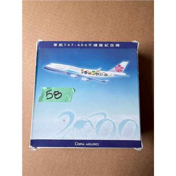 CHINA AIRLINES 747-400 2000 COMMEMORATIVE AIRPLANE MODEL DIECAST