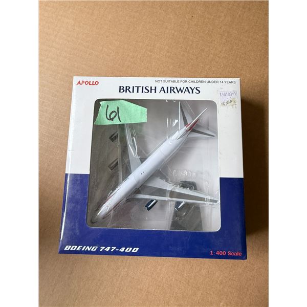 BRITISH AIRWAYS BOEING 747-400 1:400 SCALE MODEL AIRPLANE DIECAST