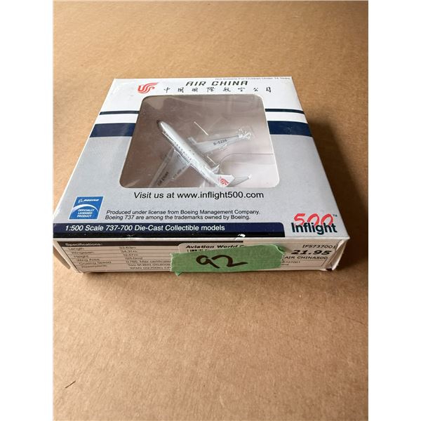 INFLIGHT500 AIR CHINA BOEING 737-700 1:500 MODEL AIRPLANE DIECAST