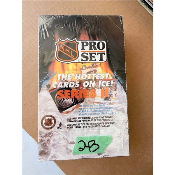 NHL PRO SET 1990 SERIES II HOCKEY TRADING CARD BOX (SEALED)