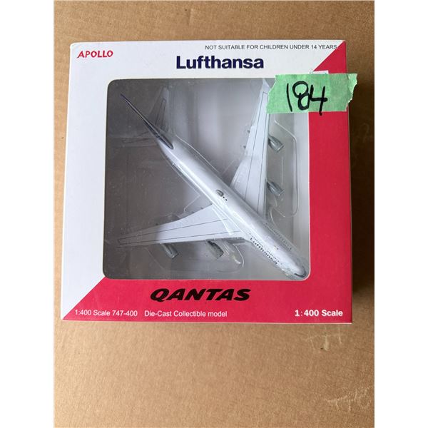 APOLLO LUFTHANSA 747-400 1:400 SCALE DIECAST MODEL AIRPLANE