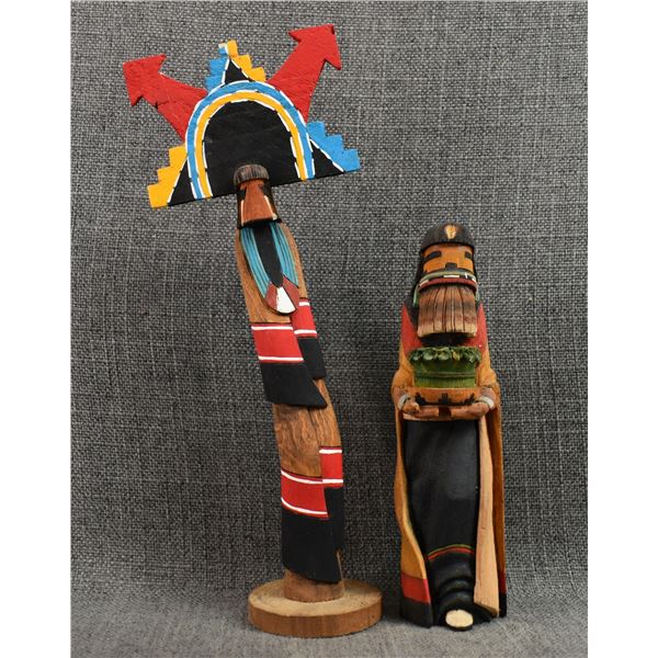 TWO HOPI KACHINAS