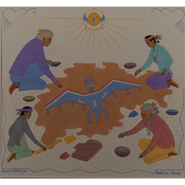 NAVAJO PAINTING (HARRISON BEGAY)