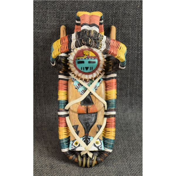 HOPI BASKETRY TOY CRADLE AND DOLL