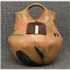 Image 3 : NAVAJO POTTERY WEDDING VASE (ELIZABETH MANYGOATS)