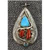 Image 1 : ZUNI SILVER PENDANT (EFFIE CALAVAZA)