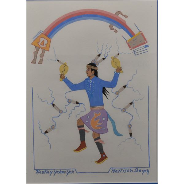 NAVAJO PAINTING (HARRISON BEGAY)
