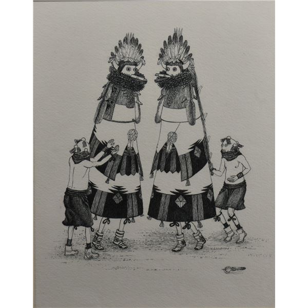 NAVAJO DRAWING (JOHNNY SECATERO)