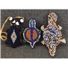 Image 1 : SIOUX BEADED UMBILICAL FETISHES
