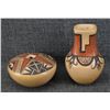 Image 1 : TWO MINIATURE HOPI POTTERY JARS (DARLENE NAMPEYO )