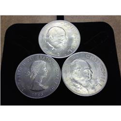 3-1965 Great Britain Churchill Crowns (UNC)