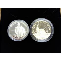 1982-S Washington And 1986-S SOL Halves (Proof)