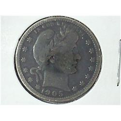 1905 Barber Half Dollar (VG+)