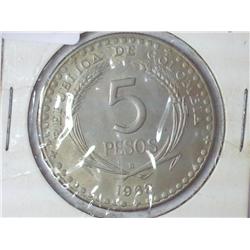 1968 Columbia 5 Pesos (UNC)