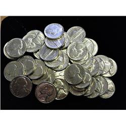 Roll Of 40 1962-D Jefferson Nickels (UNC)