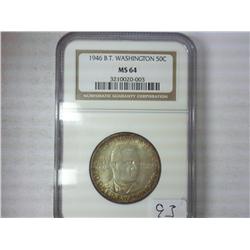 1946 Booker T. Washington Half NGC MS64