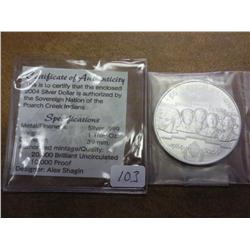 2004 Poarch Creek Indians Silver Dollar (UNC)