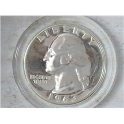 1963 Washington Silver Quarter (Gem Proof)