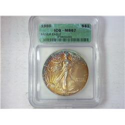 1986 American Silver Eagle ICG MS67