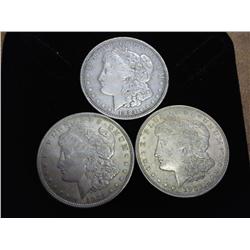 1921, 21 And 21-D Morgan Silver Dollars