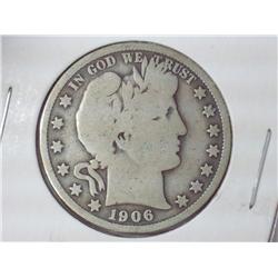 1906 Barber Half Dollar