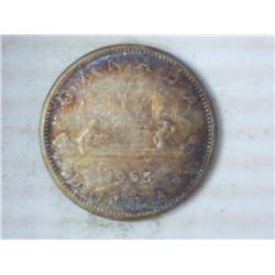 1965 Canada Silver Dollar (Toned)